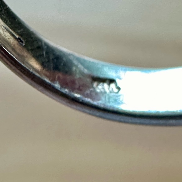 White Gold, London Blue Topaz with Diamonds Cocktail Ring - Picture 11 of 12